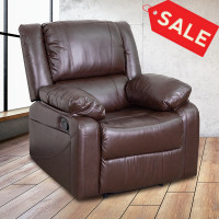 Flash Furniture BT-70597-1-BN-GG Harmony Series Brown Leather Recliner 
